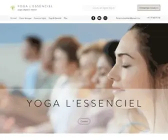 Yoga-Lessenciel.com(Accueil) Screenshot