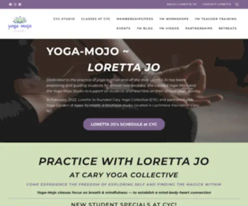 Yoga-Mojo.com(Yoga Mojo) Screenshot