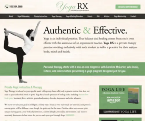Yoga-RX.com(Private Yoga Instruction Austin) Screenshot