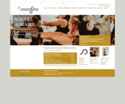 Yoga-Sangha.com(Yoga Sangha Montréal) Screenshot