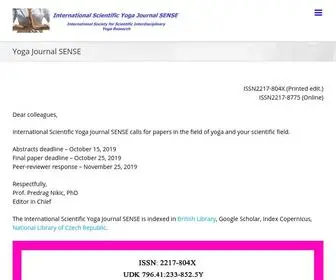 Yoga-SCI.eu(Yoga Journal SENSE) Screenshot