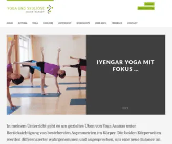 Yoga-Skoliose.de(Hier finden Sie Informationen und Termine) Screenshot