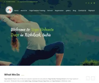 Yoga-Vedanta.in(Yoga TTC in Rishikesh) Screenshot