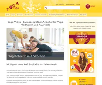 Yoga-Vidya.de(Yoga Vidya) Screenshot