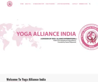 Yogaallianceindia.org(Yoga Alliance India) Screenshot