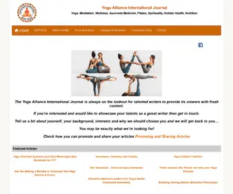 Yogaallianceinternationaljournal.com(Alliance®) Screenshot