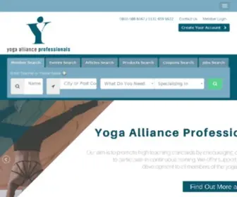 Yogaallianceprofessionals.org(Yoga Alliance Professionals) Screenshot