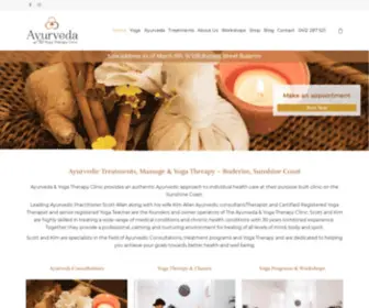 Yogaayurvedacentre.com.au(Authentic Ayurvedic Treatments & Massage Therapy) Screenshot