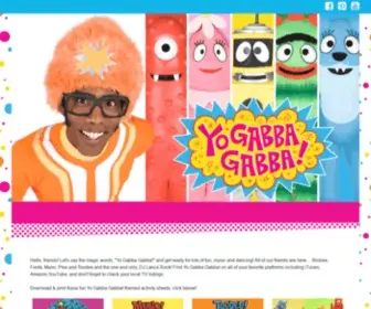 Yogabbagabba.tv(Yo Gabba Gabba) Screenshot