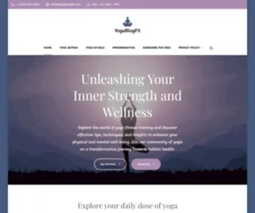Yogablogfit.com(Yogablogfit) Screenshot