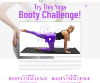 Yogabootychallenge.com(The yoga burn booty challenge) Screenshot