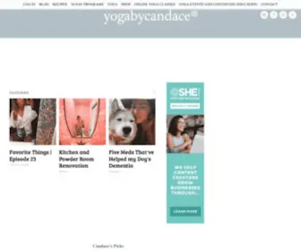 Yogabycandace.com(An international yoga instructor writes a healthy living blog) Screenshot