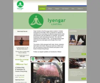 Yogacentral.com.hk(Yoga Central HK) Screenshot