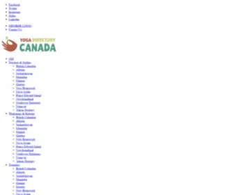 Yogadirectorycanada.com(Your Gateway to the Canadian Yoga Community) Screenshot