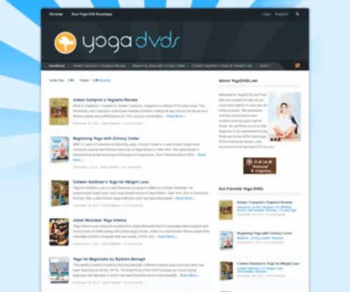 YogaDVDs.net(Yoga DVDs) Screenshot