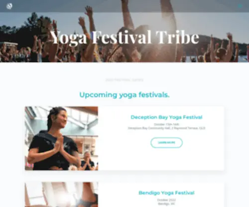 Yogafestival.com.au(Yoga Festival Tribe) Screenshot