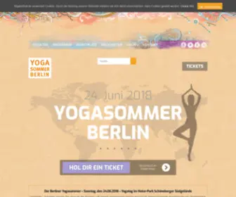 Yogafestival.de(Yogafestival Berlin) Screenshot