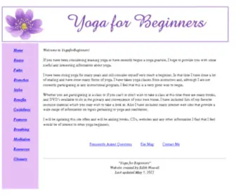 Yogaforbeginners.com(Yogaforbeginners) Screenshot