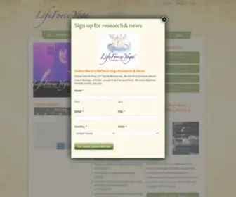 Yogafordepression.com(LifeForce Yoga) Screenshot