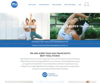 Yogagardensf.com(Best Yoga Studio in SF Bay Area) Screenshot