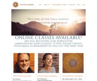 Yogagardenstudio.com(HOME) Screenshot