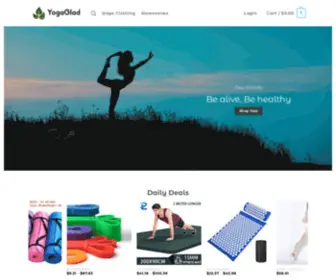 Yogaglad.com(Buy Yoga Products at cheap rates) Screenshot