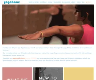 Yogahome.com(Yoga, Pilates, pre & postnatal classes in Stoke Newington N16) Screenshot