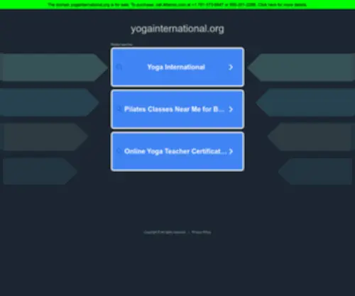 Yogainternational.org(Yogainternational) Screenshot