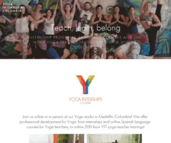 Yogainternships.com(Yoga internships) Screenshot