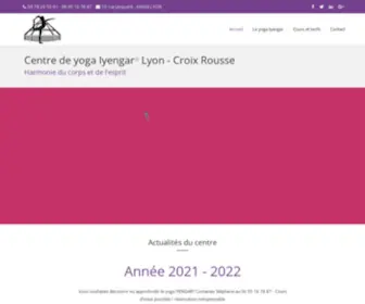 Yogaiyengar-Lyon.com(Yoga IYENGAR Lyon croix rousse) Screenshot