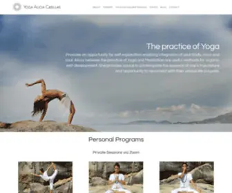 Yogaliciacasillas.com(Alicia Yoga) Screenshot