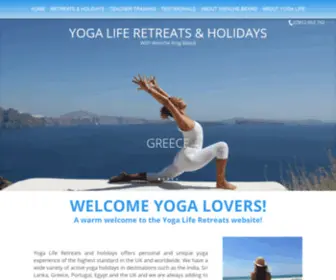 Yogaliferetreats.co.uk(Yoga Holidays) Screenshot