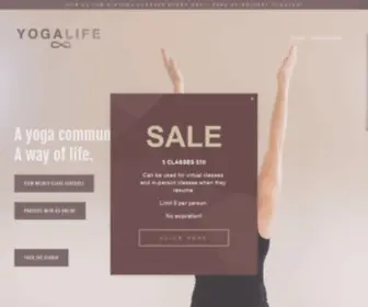 Yogalifesj.com(Yoga Life) Screenshot