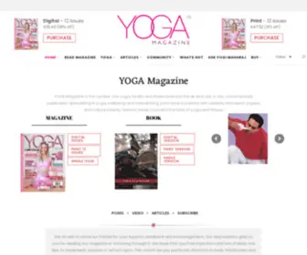 Yogamagazine.org(Number one yoga magazine in UK) Screenshot