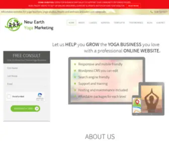 Yogamarketingwebsites.com(New Earth Yoga Marketing Canada) Screenshot