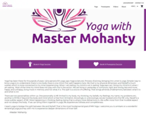 Yogamastermohanty.in(Yoga Master Mohanty) Screenshot