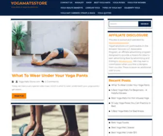 YogamatsStore.com(Yoga Mats & Yoga Accessories) Screenshot