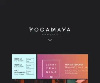 Yogamayanewyork.com(Yogamaya) Screenshot