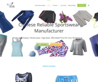 Yogamfg.com(Quality Sportswear Manufacturer) Screenshot