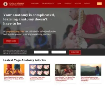 Yoganatomy.com(Be better educated & more confident with our yoga anatomy resources. David Keil) Screenshot