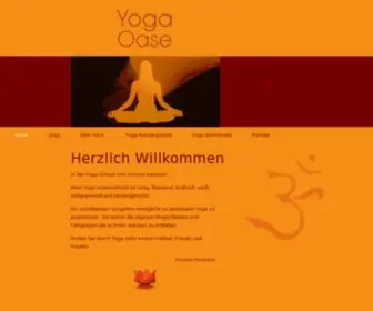 Yogaoase.com(Yoga-Schule von Yvonne Hansson in Wädenswil, Schöneberg und Wollerau) Screenshot