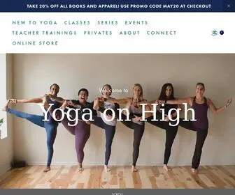 Yogaonhigh.com(Yoga on High) Screenshot