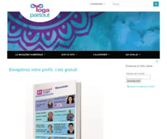 Yogapartout.com(Magazine numérique du Yoga est propulsé par YogaPartout) Screenshot