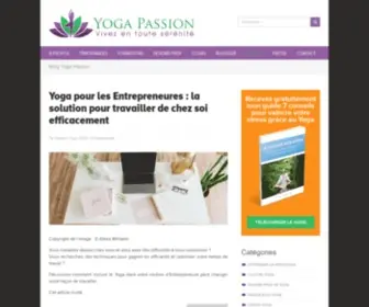 Yogapassion.fr(A propos de Claudia Martin) Screenshot