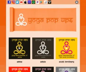 Yogapopups.com(Yoga Pop Ups) Screenshot