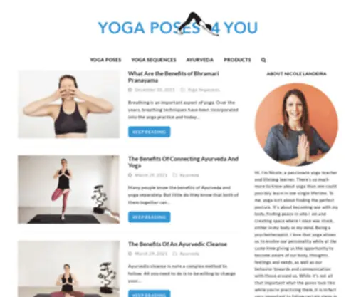 Yogaposes4You.com(Basic Yoga Poses For Everyone) Screenshot