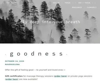 Yogaraven.com(Fly deep into your breath) Screenshot