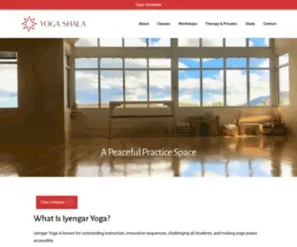 Yogashalaboulder.com(Yoga Shala Boulder) Screenshot