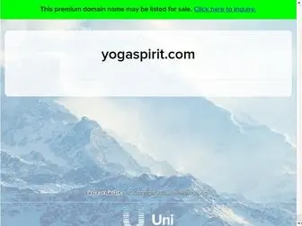 Yogaspirit.com(Yoga) Screenshot