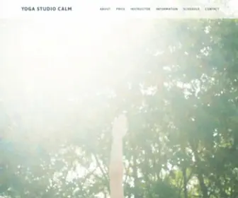 Yogastudiocalm.com(YOGA STUDIO CALM) Screenshot